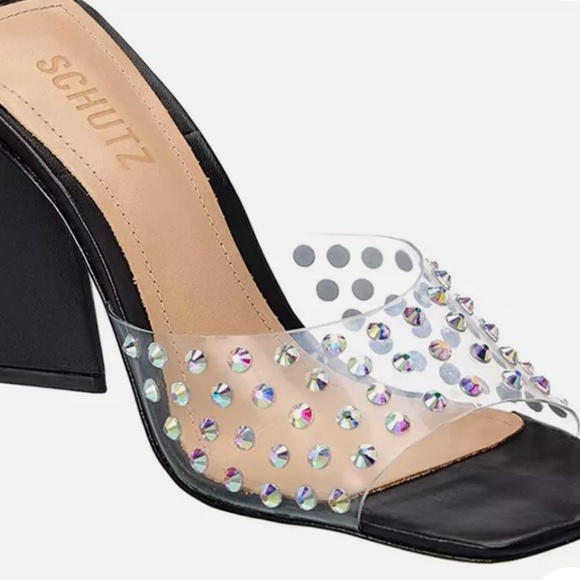 Schutz Lizah crystal sandals - Picture 9 of 11